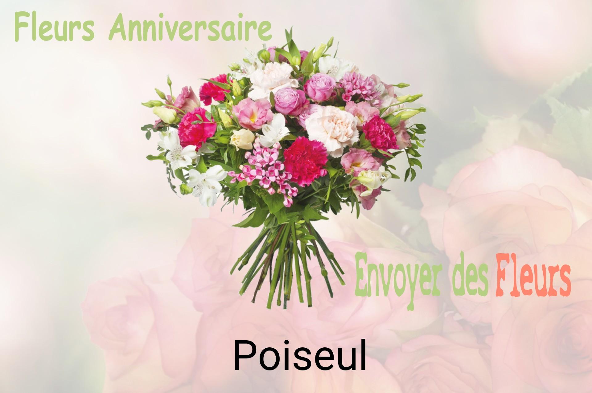 Bouquet de fleurs d’anniversaire livré à Poiseul