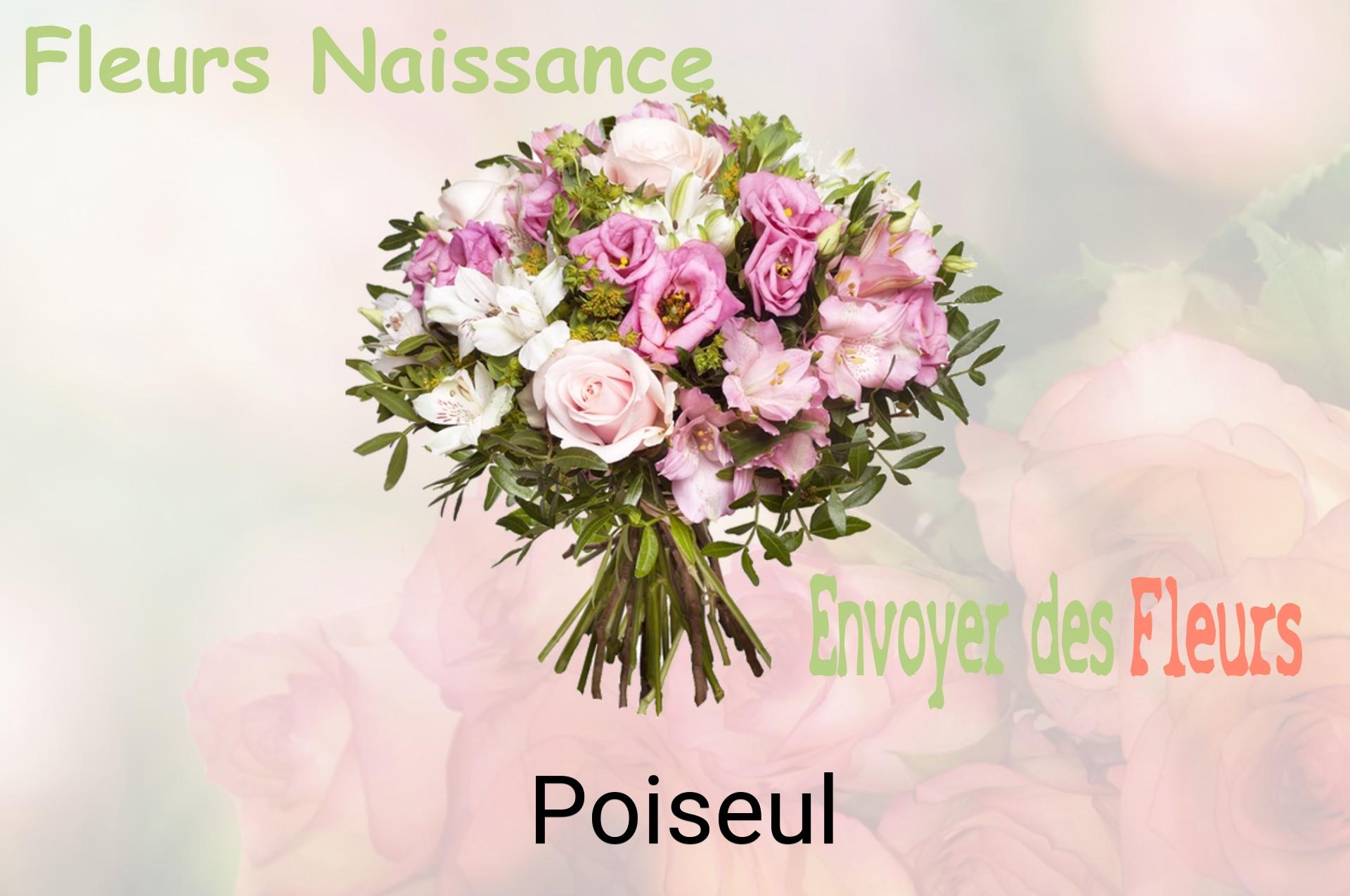 Bouquet de fleurs de naissance livré à Poiseul